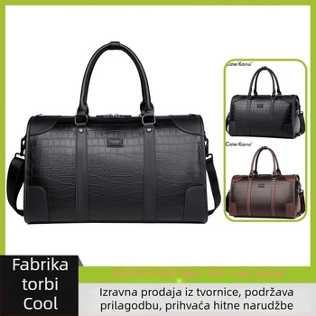 Unisex torba za putovanje u poslovno opuštenom stilu, velika kapaciteta 36–55 L, ručna ručka i crossbody remen, model 50023