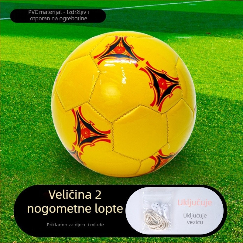 Nogometna lopta veličine 2 za djecu i mlade – strojno šivena lopta za školsku obuku i utakmice (od vrtića do srednje škole)