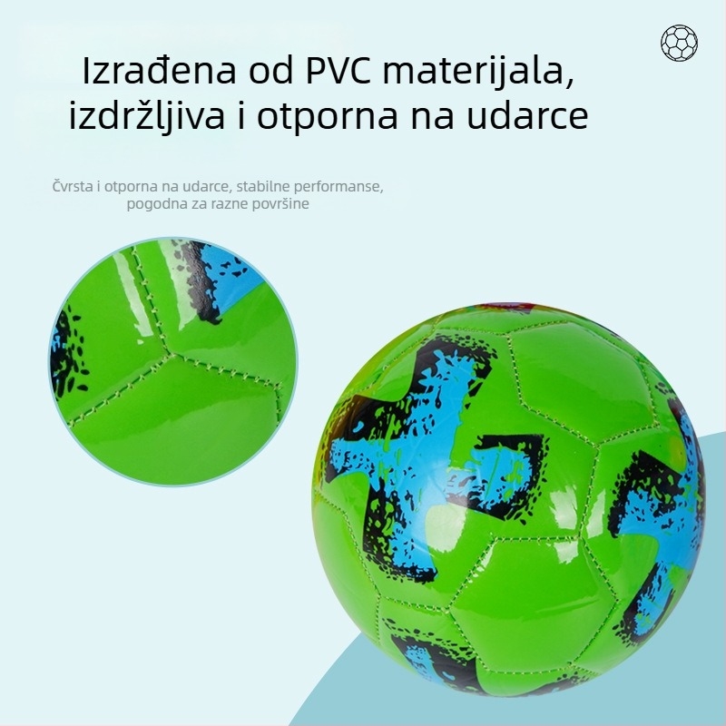 Nogometna lopta veličine 2 za djecu i mlade – strojno šivena lopta za školsku obuku i utakmice (od vrtića do srednje škole)