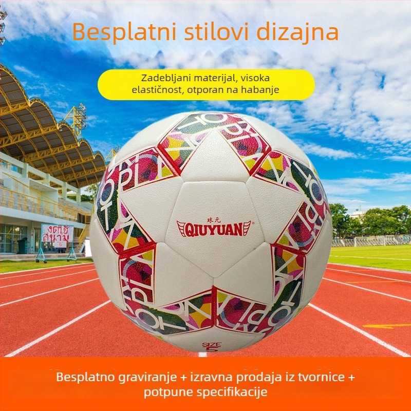 Nogomet broj 5 s šivanjem strojem, vodootporna trening lopta za odrasle i učenike, za otvorene sportove.