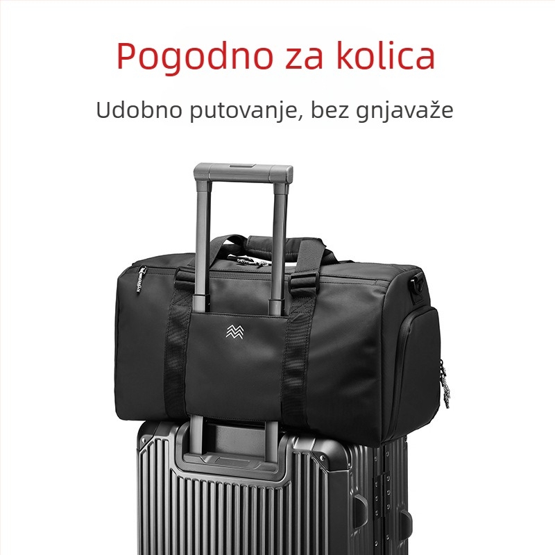 Lu Ou fitness torba velike kapacitete, 20–35 L, vodootporna nylon torba za kratka putovanja, unisex