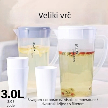 Nordijska debela boca za hladnu vodu, otporna na visoke temperature, za hladnu vodu i sojino mlijeko, kućna uporaba