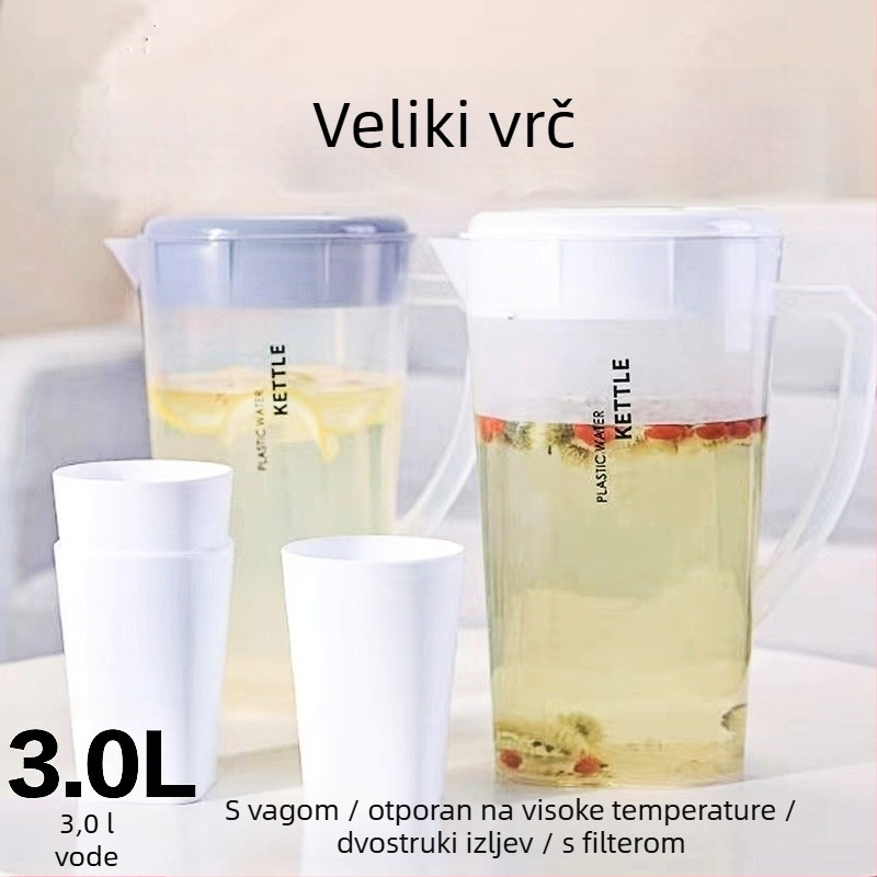 Nordijska debela boca za hladnu vodu, otporna na visoke temperature, za hladnu vodu i sojino mlijeko, kućna uporaba