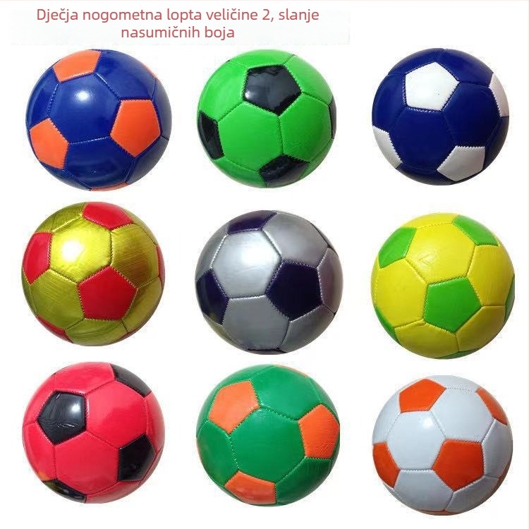 Dječji nogomet za trening – šaren, veličina 2, za djecu predškolske i osnovnoškolsku dobi