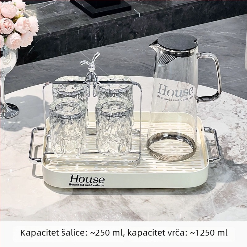 Nordijski stil, otporan na visoke temperature set za hladnu vodu, kućna oprema, velik kapacitet, elegantan dizajn