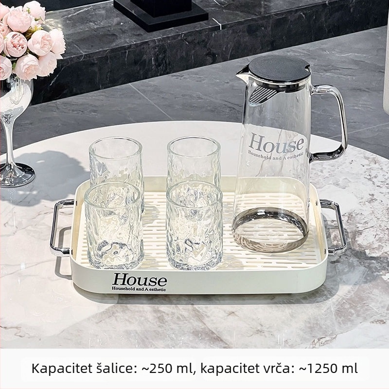 Nordijski stil, otporan na visoke temperature set za hladnu vodu, kućna oprema, velik kapacitet, elegantan dizajn