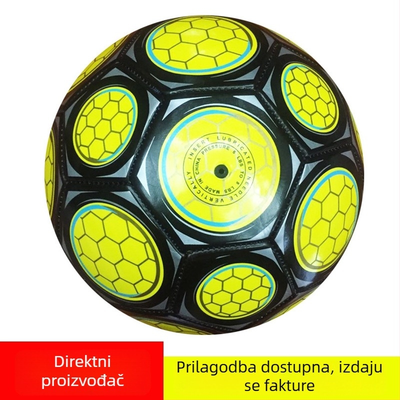 Nogomet veličine 2, ručno šivani, TPU koža, za školsku upotrebu