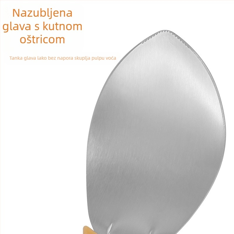 Žlica za dijeljenje manga i rezač voća – za mango, lubenicu i avokado – nehrđajući čelik
