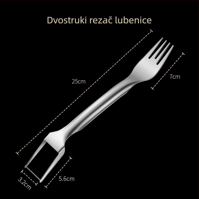 Nerđajući čelični alat za rezanje lubenice, dvostruko namjenski alat za odjeljivanje voća – kućna upotreba
