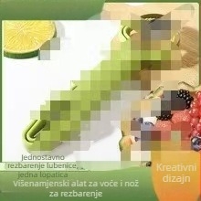 Troje u jedan alat za izdubljivanje voća s dvostrukom glavom – višenamjenska žlica za dinju i lubenicu, set od tri komada