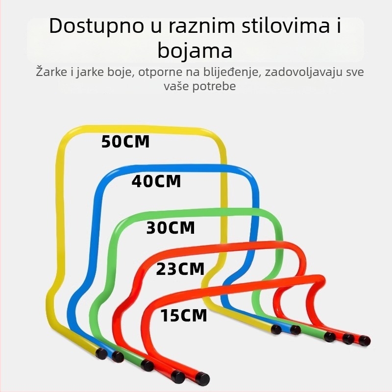 Stalak za prepreke za tjelesnu pripremu djece – male prepreke za atletiku i nogometni trening