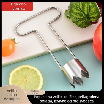 304 nehrđajući čelik, višenamjenski alat za izdvajanje sjemenki iz voća i povrća, pogodan za jabuke, kuhinjski dodatak