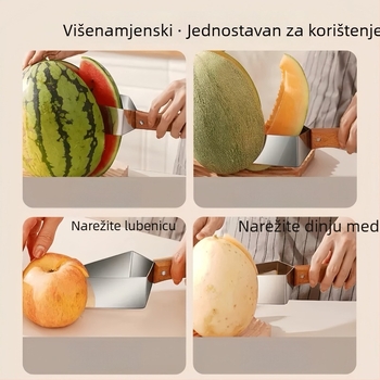 Nehrđajući čelik: rezač dinje i melona, trokutasti rezač voća