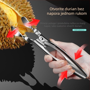 Durian otvarač od 304 nerđajućeg čelika, multifuunkcionalni alat za kućnu i komercijalnu uporabu