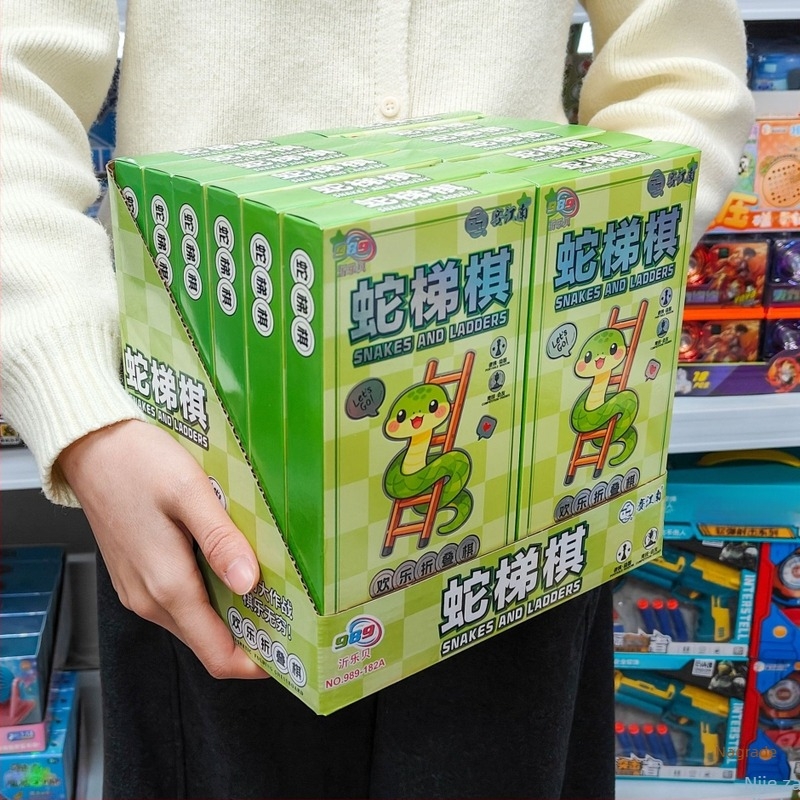 Edukativna stolna igra Snakes and Ladders za djecu, sklopiva prijenosna igra za dječake i djevojčice