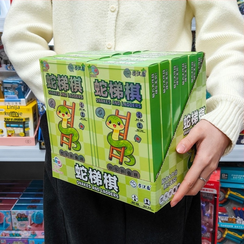 Edukativna stolna igra Snakes and Ladders za djecu, sklopiva prijenosna igra za dječake i djevojčice