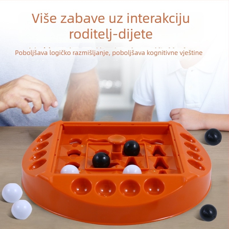 Rotirajuća logička igra za dva igrača — edukativna stolna igra (četiri u nizu)