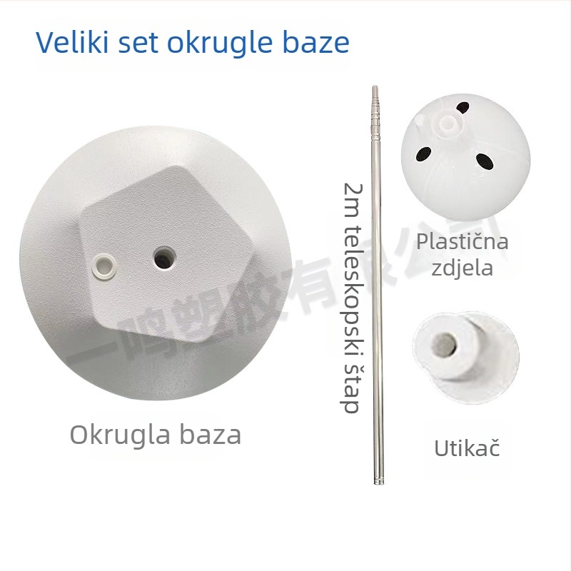 Velika kružna balon kolona s bazom napunjenom vodom za vjenčanja i proslave rođendana