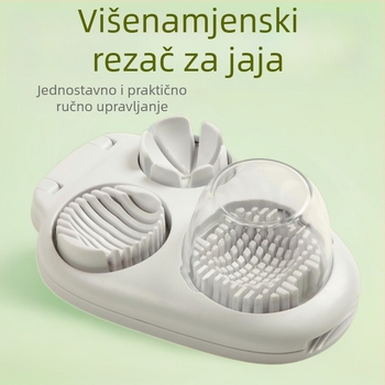 3-u-1 rezač jaja od nehrđajućeg čelika – alat za rezanje jaja
