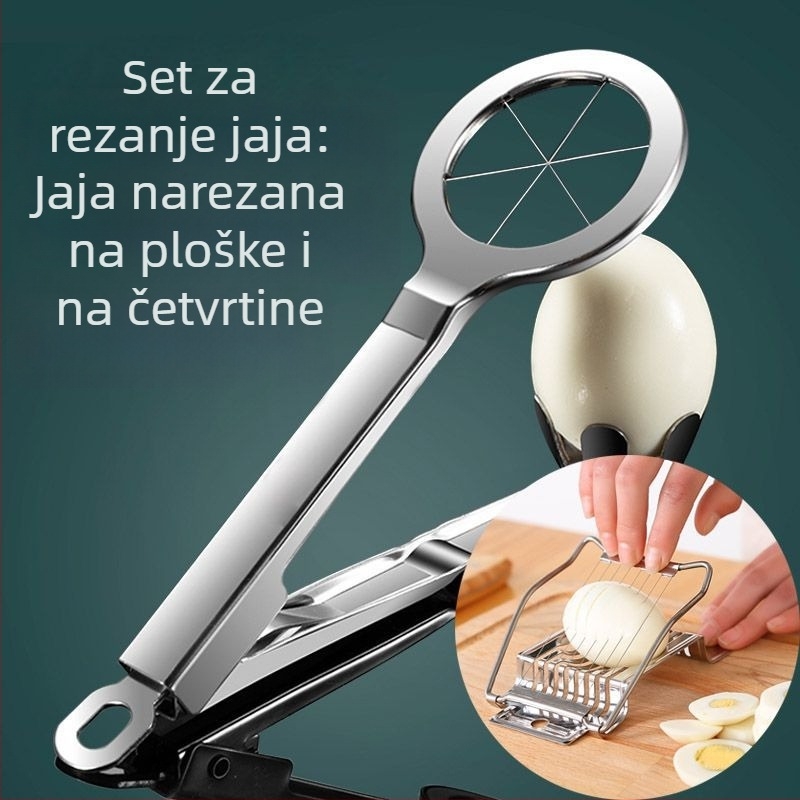 Nehrđajući čelični rezač jaja za kućnu upotrebu, višenamjenski rezač jaja u kuhinji