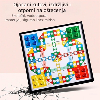 Magnetska sklopiva šahovska ploča – velika ploča od ekološke plastike, edukativna igra za djecu i studente