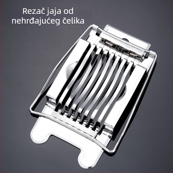 Nehrđajući čelični rezač za jaja s protukliznim dizajnom, kuhinjski alat