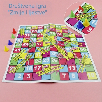 Dječja Ludo igra: edukativna i zabavna stolna igra za roditelje i djecu, višenamjenska Gomoku i zmijski šah