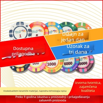 39 mm keramički žetoni za Texas Hold'em – zaštita od krivotvorenja, prilagođeni žetoni i memorijalne kovance