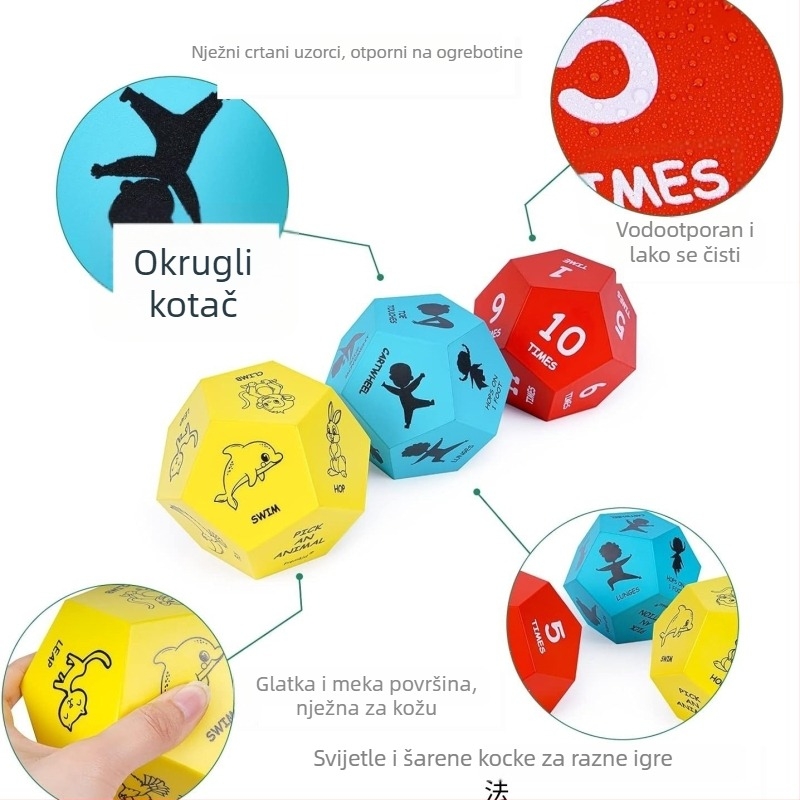 12-strani EVA kocka za odabir hrane