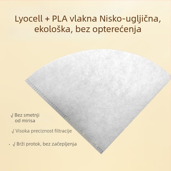 Lyocell filter papir za kavu u obliku V No.01, 50 listova u pakiranju