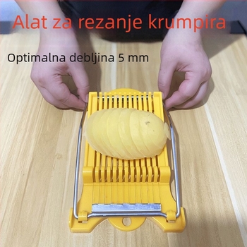 Kuhinjski sječač za krumpir, šunku i jaja – višenamjenski kuhinjski rezač za voće i povrće