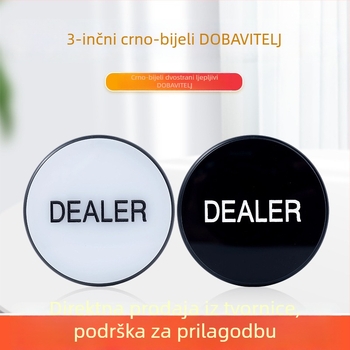 Texas Hold'em žetoni dilera s logom dilera, promjer 3 inča