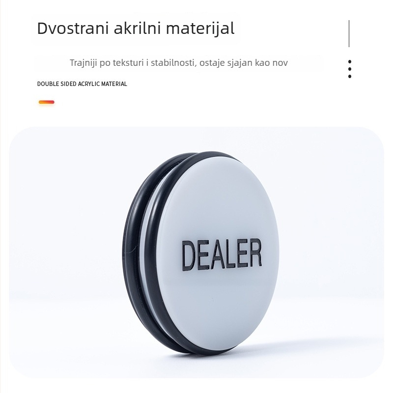 Texas Hold'em žetoni dilera s logom dilera, promjer 3 inča