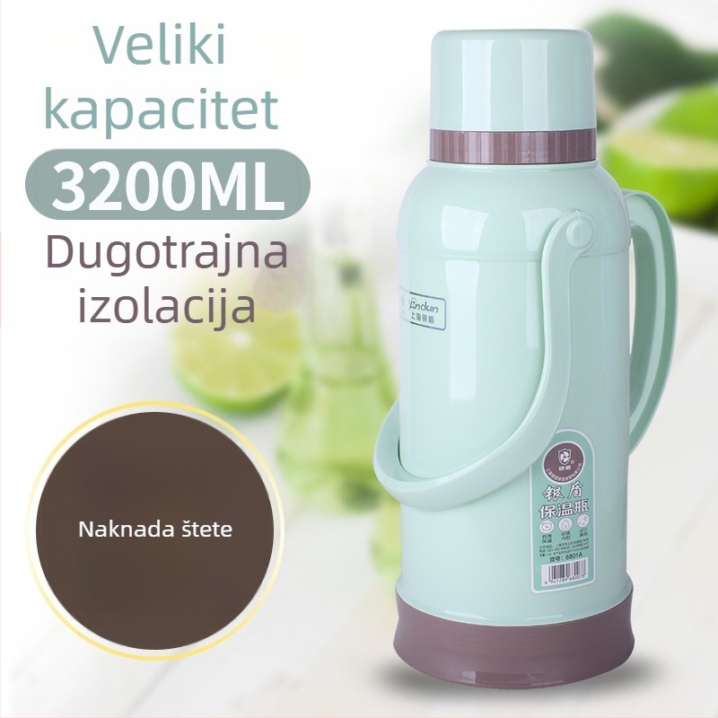 Kompaktni retro termos za vodu, 3,2 L, prenosni za učenice srednje škole i gimnazije, za dom učenika