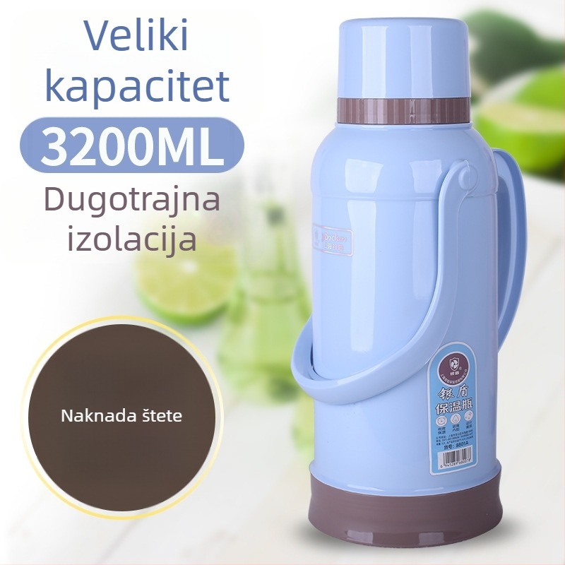 Kompaktni retro termos za vodu, 3,2 L, prenosni za učenice srednje škole i gimnazije, za dom učenika