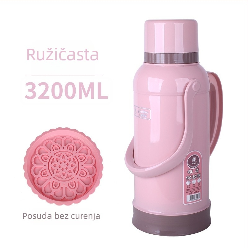 Kompaktni retro termos za vodu, 3,2 L, prenosni za učenice srednje škole i gimnazije, za dom učenika