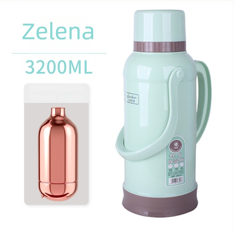 Kompaktni retro termos za vodu, 3,2 L, prenosni za učenice srednje škole i gimnazije, za dom učenika