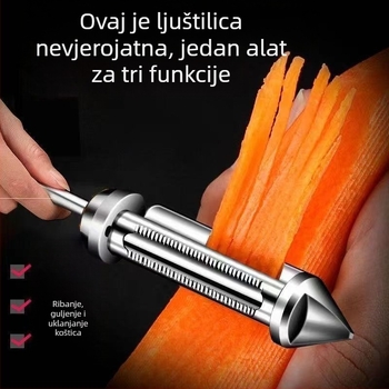 Višenamjenski guljač od nehrđajućeg čelika za krumpire, voće i dinje
