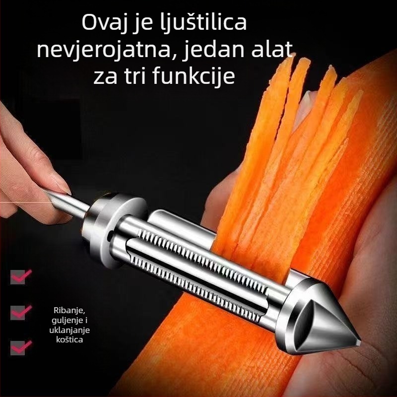 Višenamjenski guljač od nehrđajućeg čelika za krumpire, voće i dinje