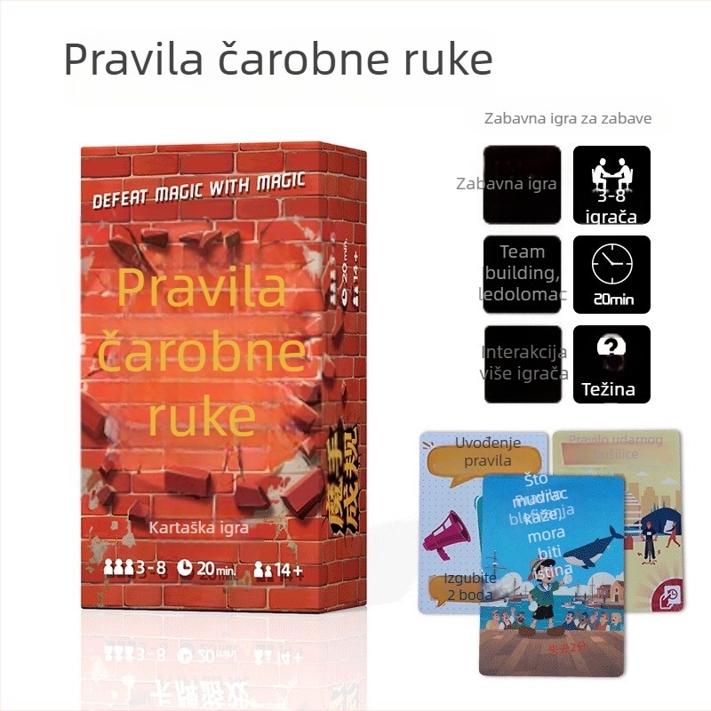 Interaktivna kartična društvena igra za obiteljska druženja