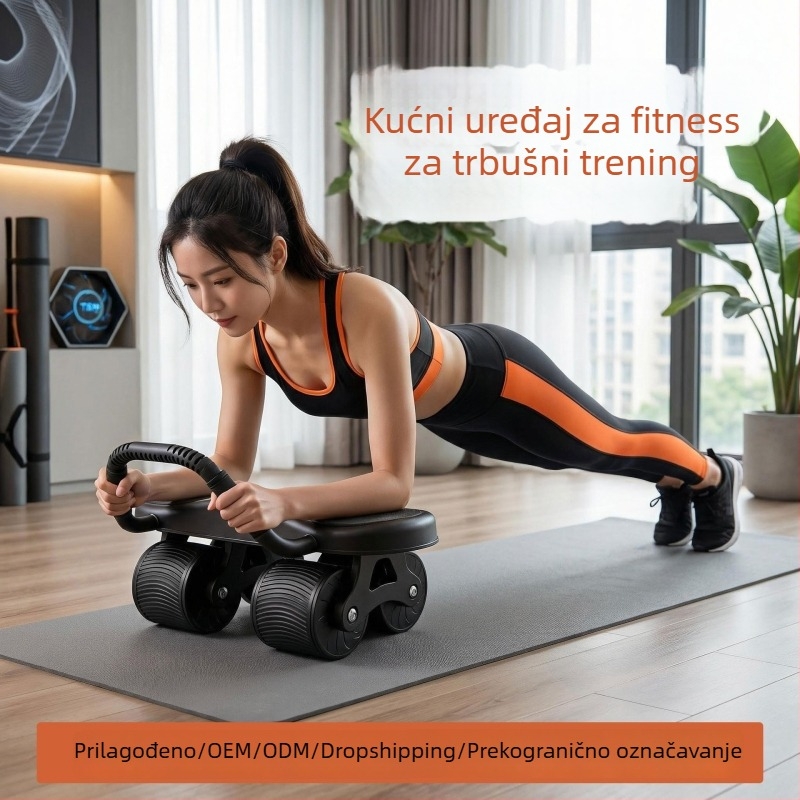 ABS četverokotač za trbušnjake, protuklizni i tih, dvostruka staza, za kućnu i uredsku upotrebu