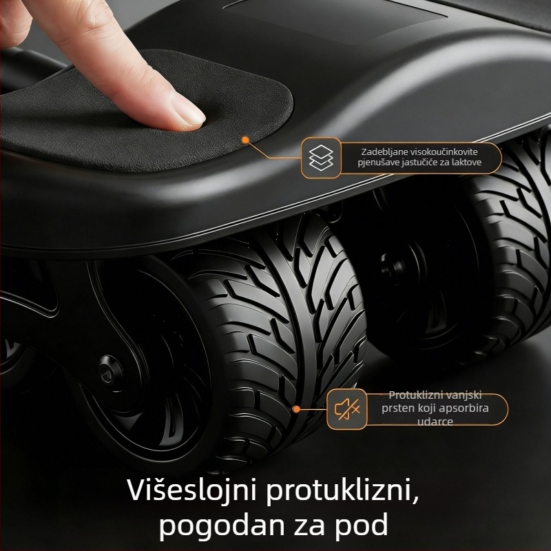 ABS četverokotač za trbušnjake, protuklizni i tih, dvostruka staza, za kućnu i uredsku upotrebu