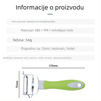 Nehrđajući višefunkcijski nož za guljenje – za jabuke, krumpire i voće i povrće