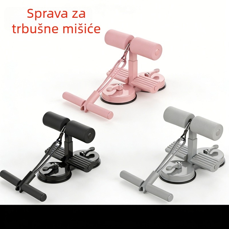 Sklopivi asistent za trbušnjake s dvostrukim usisnim čašama – kućni fitness uređaj za trbušne mišiće