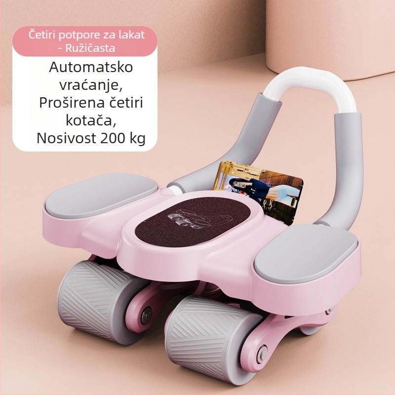 Inteligentni četverokotač za trbušne mišiće s automatskim vraćanjem, kućni fitness uređaj s osloncem na lakat