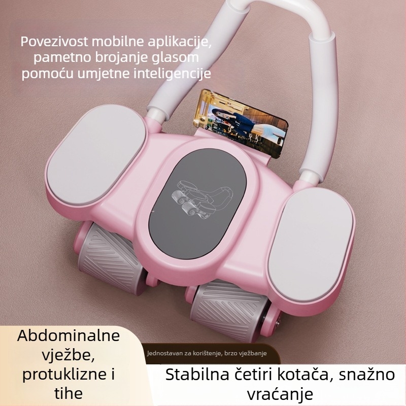 Inteligentni četverokotač za trbušne mišiće s automatskim vraćanjem, kućni fitness uređaj s osloncem na lakat