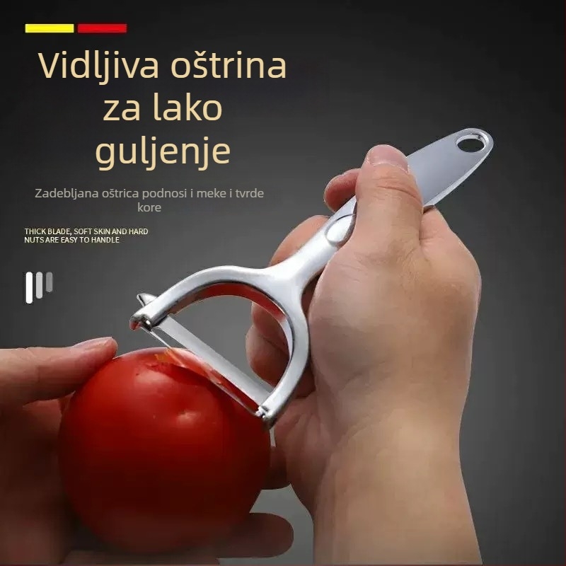 Višenamjenska kuhinjska oštrica od nehrđajućeg čelika za kućnu upotrebu, oguljivanje krumpira i jabuka, voćna oštrica