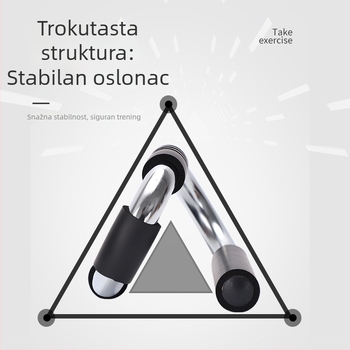 S-oblik trener za sklekove s kotačem za trbušne mišiće, kućni trening prsa
