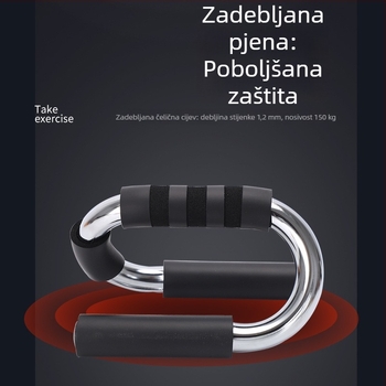 S-oblik trener za sklekove s kotačem za trbušne mišiće, kućni trening prsa