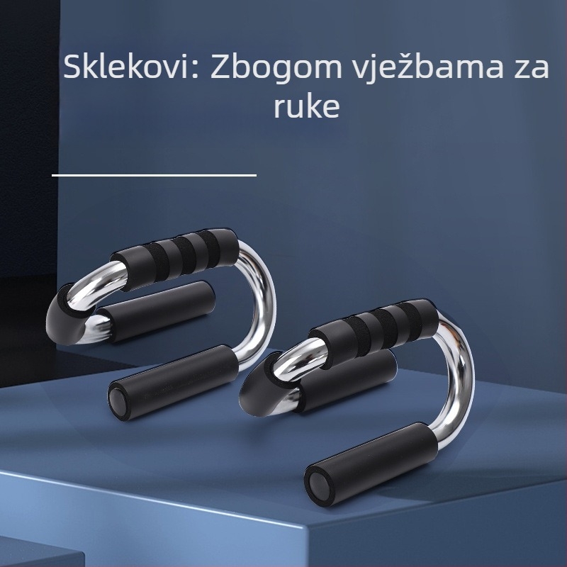 S-oblik trener za sklekove s kotačem za trbušne mišiće, kućni trening prsa